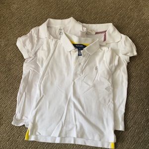 Three White Polos